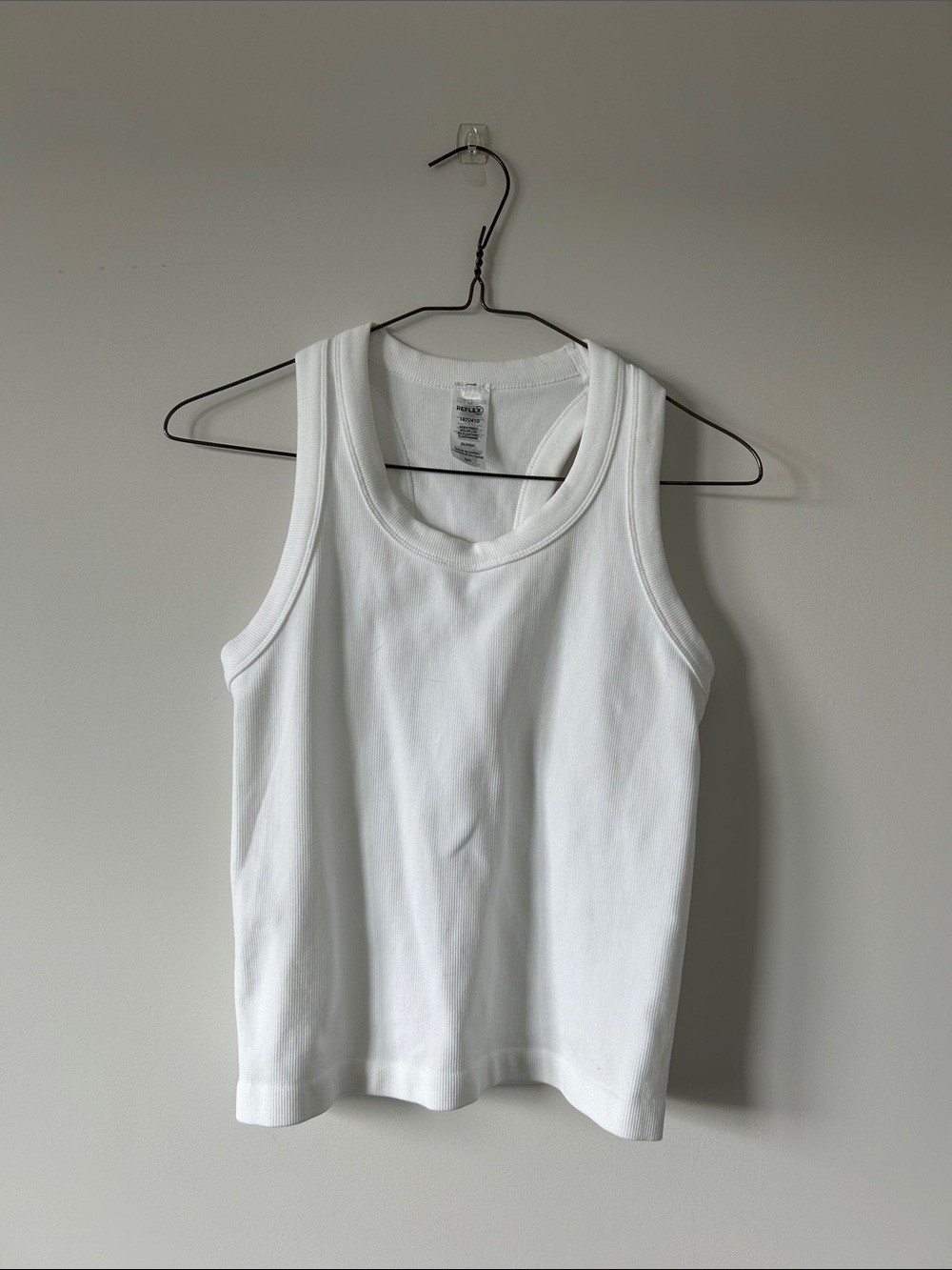 Reflex White Racerback Tank Top